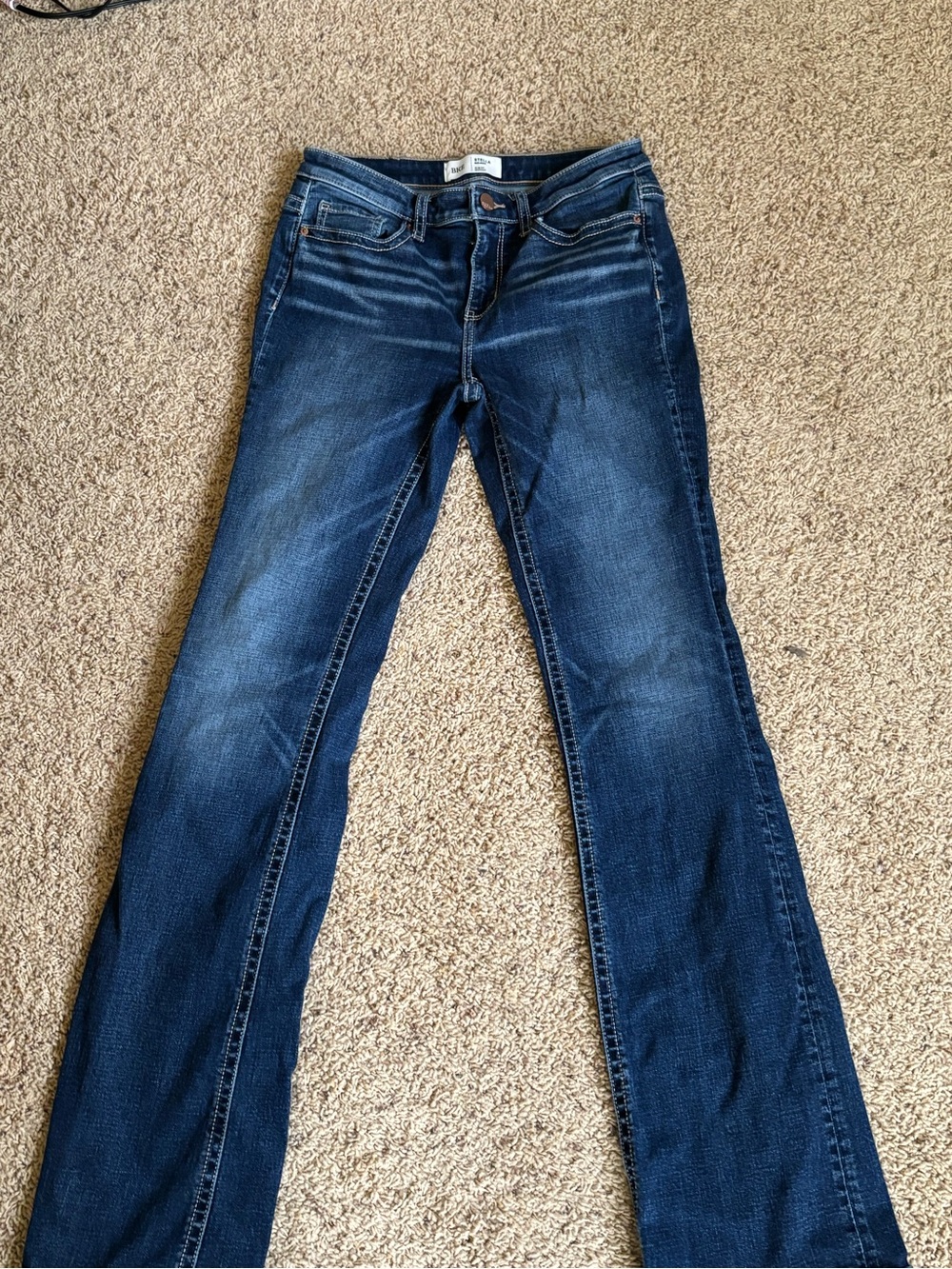 BKE Women's Dark Blue Flare Jeans